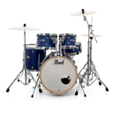 BATERIA ACUSTICA PEARL, SERIE EXPORT, 5PCS, ACABADO MATE, COLOR AZUL INDIGO NIGHT