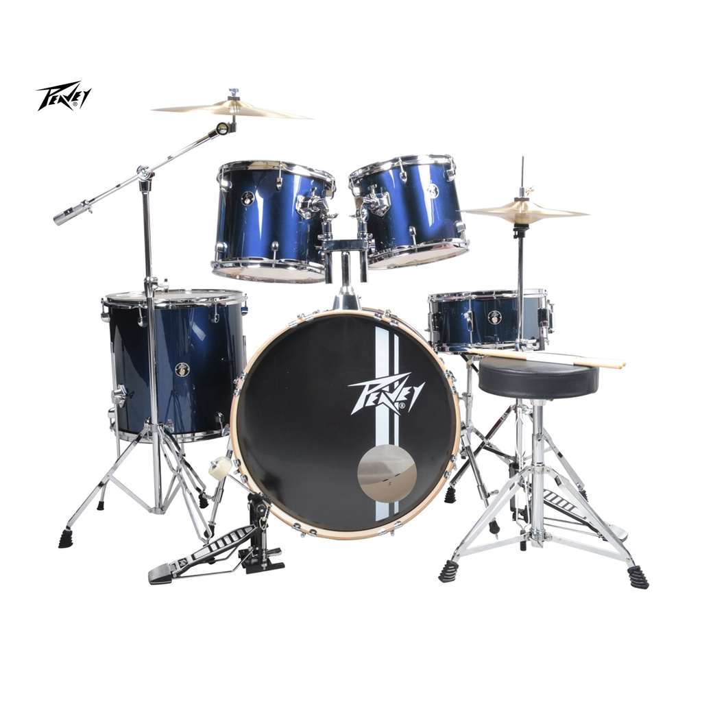 BATERIA ACUSTICA PEAVEY, 5PCS, COLOR AZUL