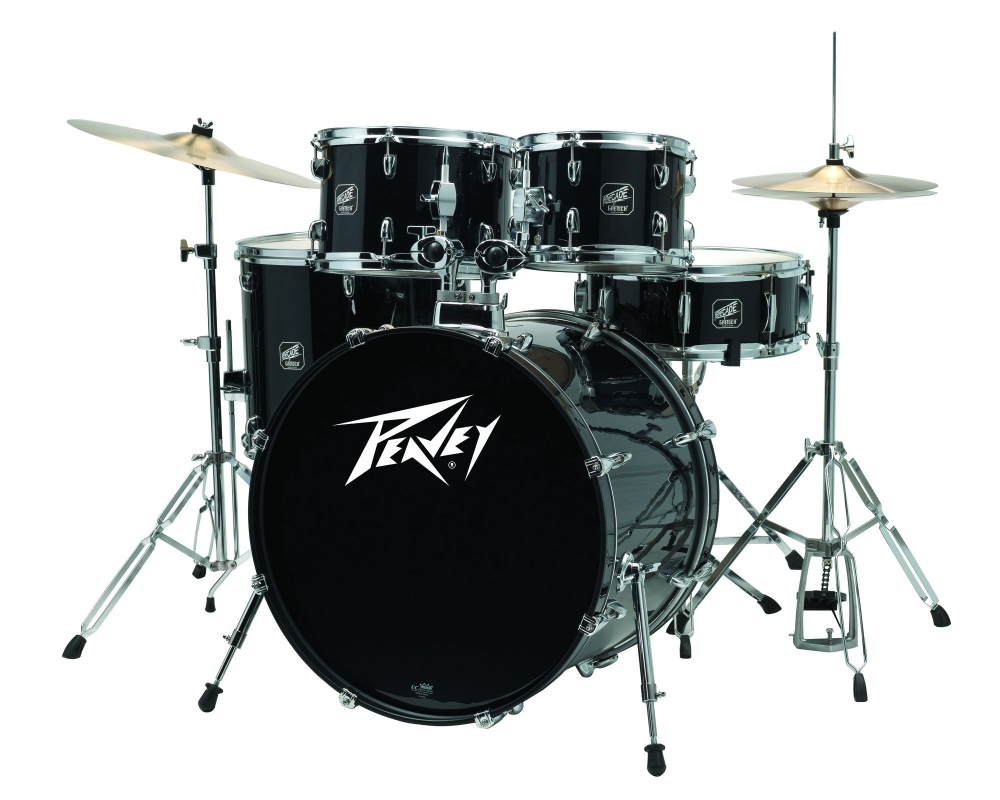 BATERIA ACUSTICA PEAVEY, 5PCS, COLOR NEGRO.