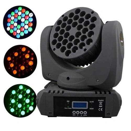 CABEZA MOVIL BIG DIPPER,  LED DE ALTO BRILLO 36*3W RGBW, DMX MASTER 150W. DMX512