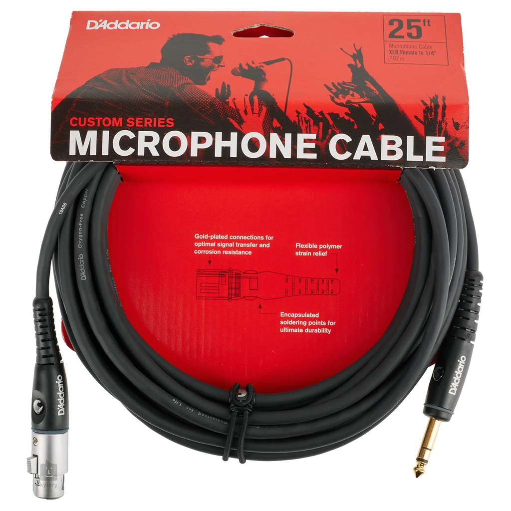 CABLE CONEXION UNICA  PLANET WAVES, TRS 1/4 - XLR HEMBRA, CAPA LISO NEGRO, 7.5 METROS