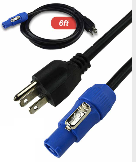 CABLE DE CORRIENTE STUDIO Z, CONECTOR NEMA 5-15P - POWERCON, NEGRO