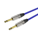 CABLE DE INTRUMENTO ROXTONE, TS 1/4 - TS  1/4,  COLOR NEGRO, 10 METROS, PUNTA CHAPADO EN ORO