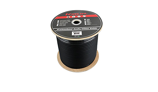 CABLE PARA BOCINA KIRLIN, CALIBRE 12, 2 LINEAS, POR METRO, NEGRO