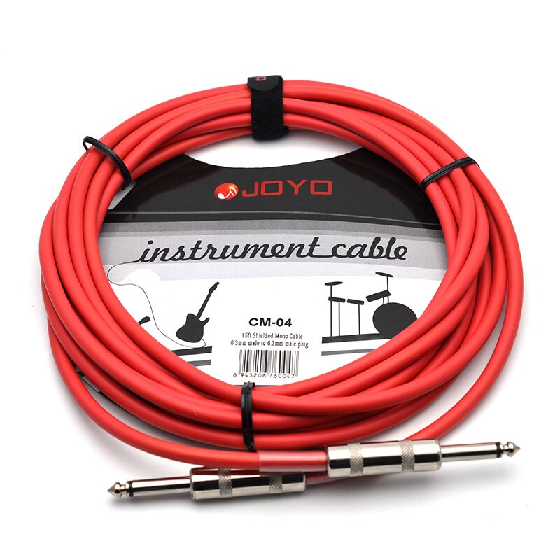 CABLE PARA INSTRUMENTO JOYO, 4.5 METROS, ROJO