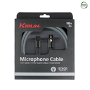 CABLE PARA MICROFONO KIRLIN, 4 CONDUCTORES, XLR MACHO - XLR HEMBRA, CAPA LISO GRIS, 6 METROS 20AWG