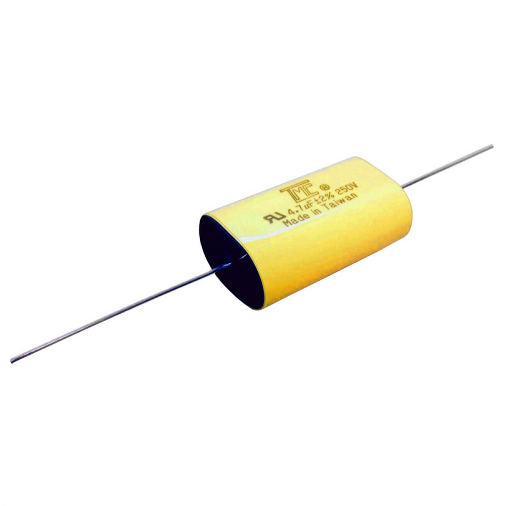 CAPACITOR TMC, 4.7 UF X 250V, CAPA AMARILLO