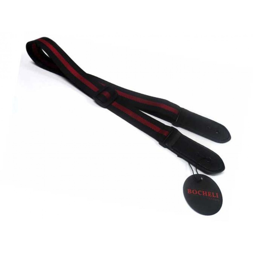 CINCHO BOCHELI, PARA UKULELE, FRANJAS NEGRO Y ROJO