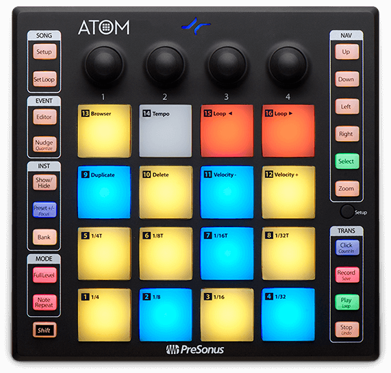 CONTROLADOR DE PADS PARA PRODUCCION ATOM