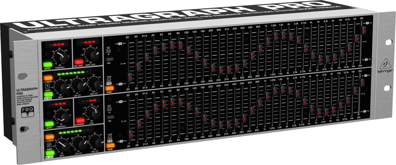 ECUALIZADOR GRAFICO BEHRINGER, ALTA DEFINICION, 31 BANDAS STEREO, 20Hz a 20KHz, SISTEMA DETECCION DE FEEDBACK
