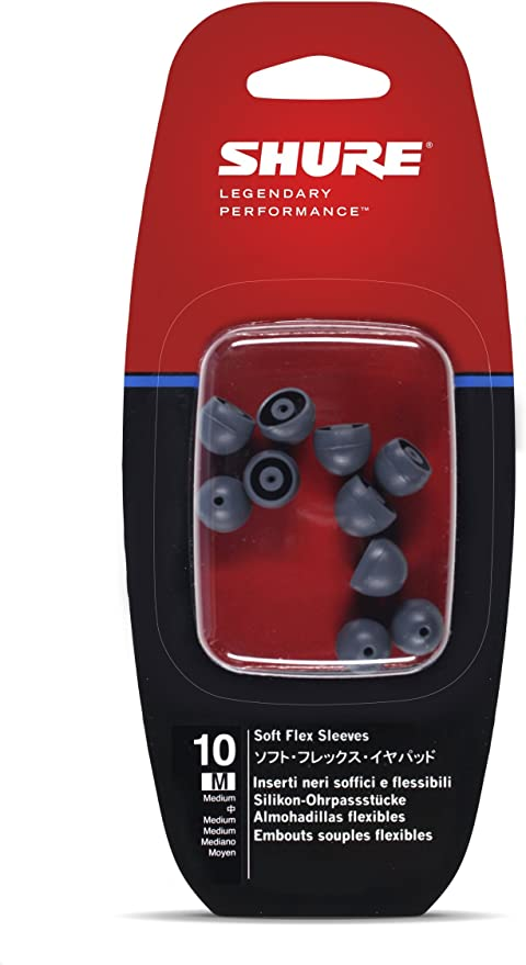 ESPONJAS PROTECTORAS PARA AUDIFONOS, MEDIANAS, COLOR GRIS, 10 UNIDADES, PARA USO EN MODELOS, SE115, SE315, SE425