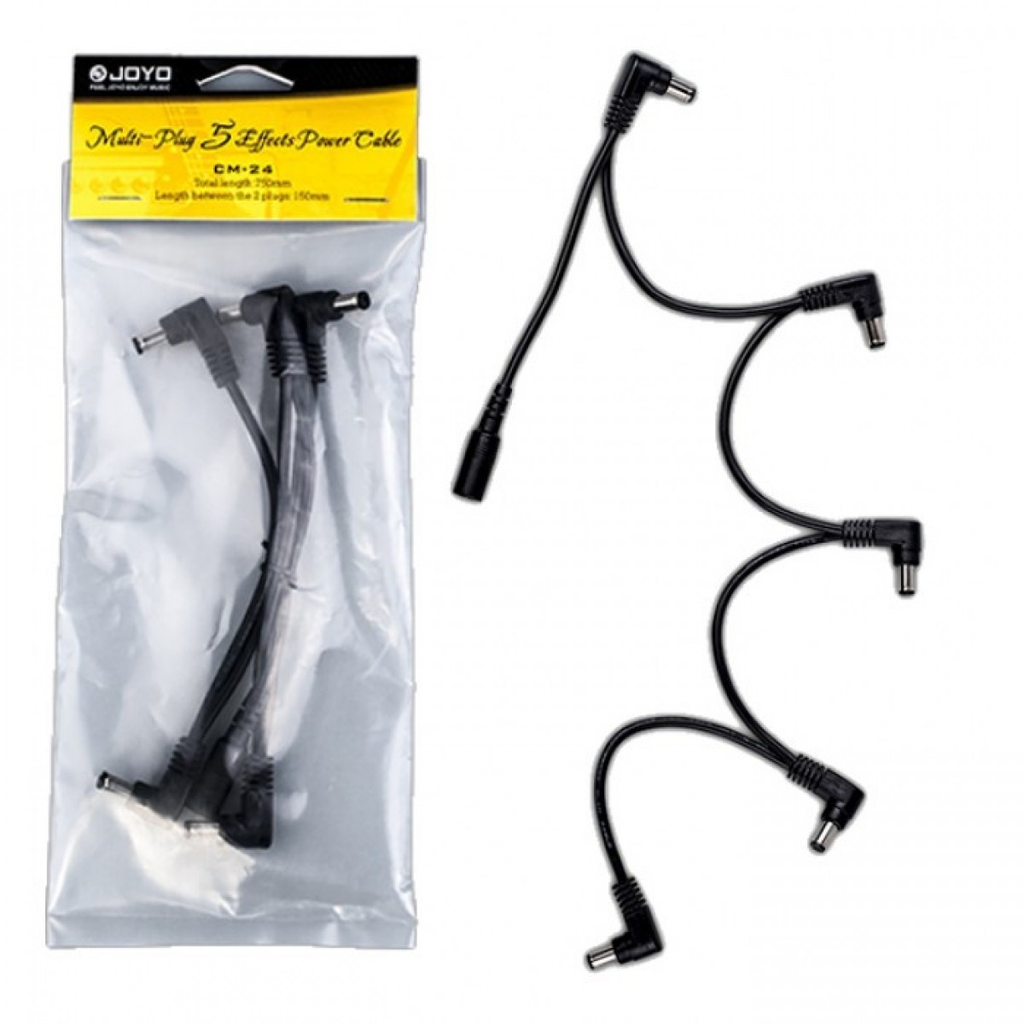 EXTENSION DE FUENTE DE PODER JOYO, 5 VIAS, NEGRO