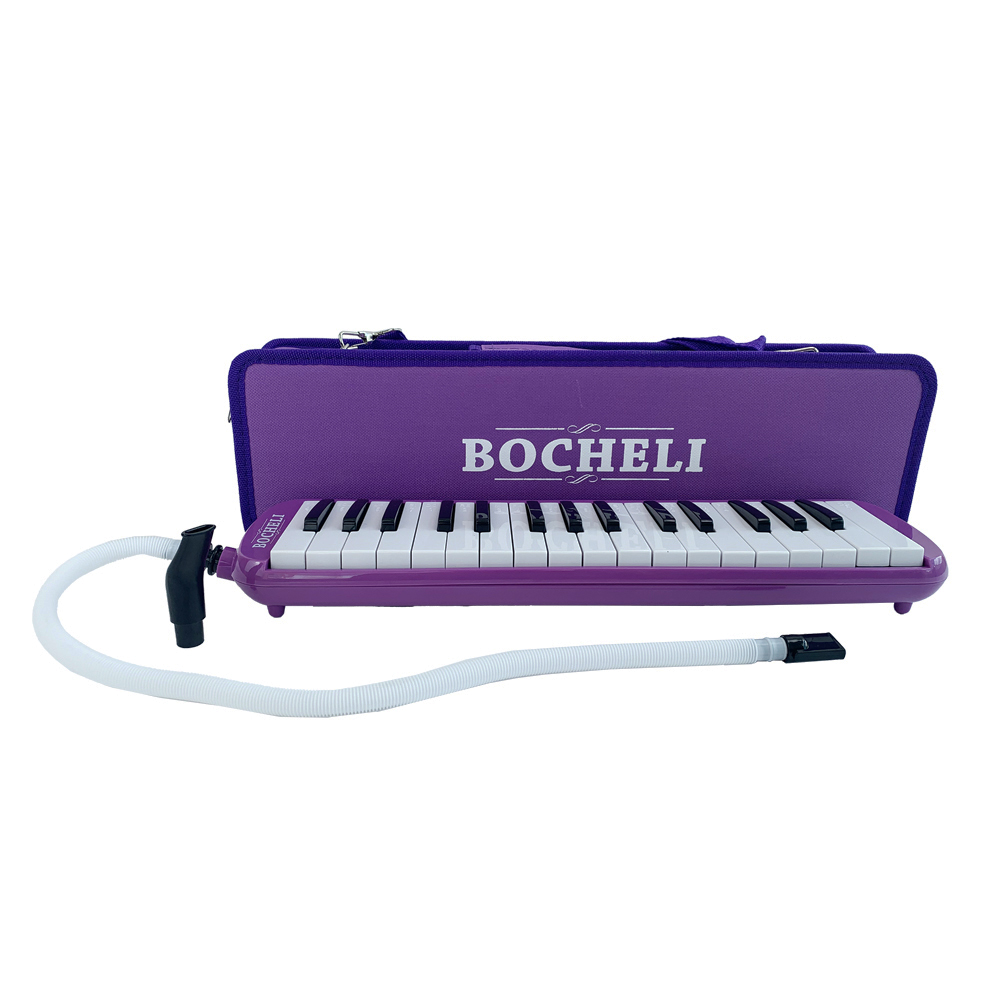 FLAUTA MELODICA BOCHELI, 32 NOTAS, PURPURA, CON FUNDA