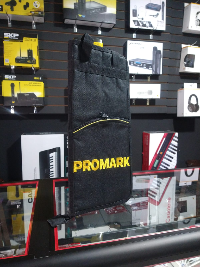 FUNDA (ESTUCHE) PARA BAQUETAS PROMARK, COLOR NEGRO