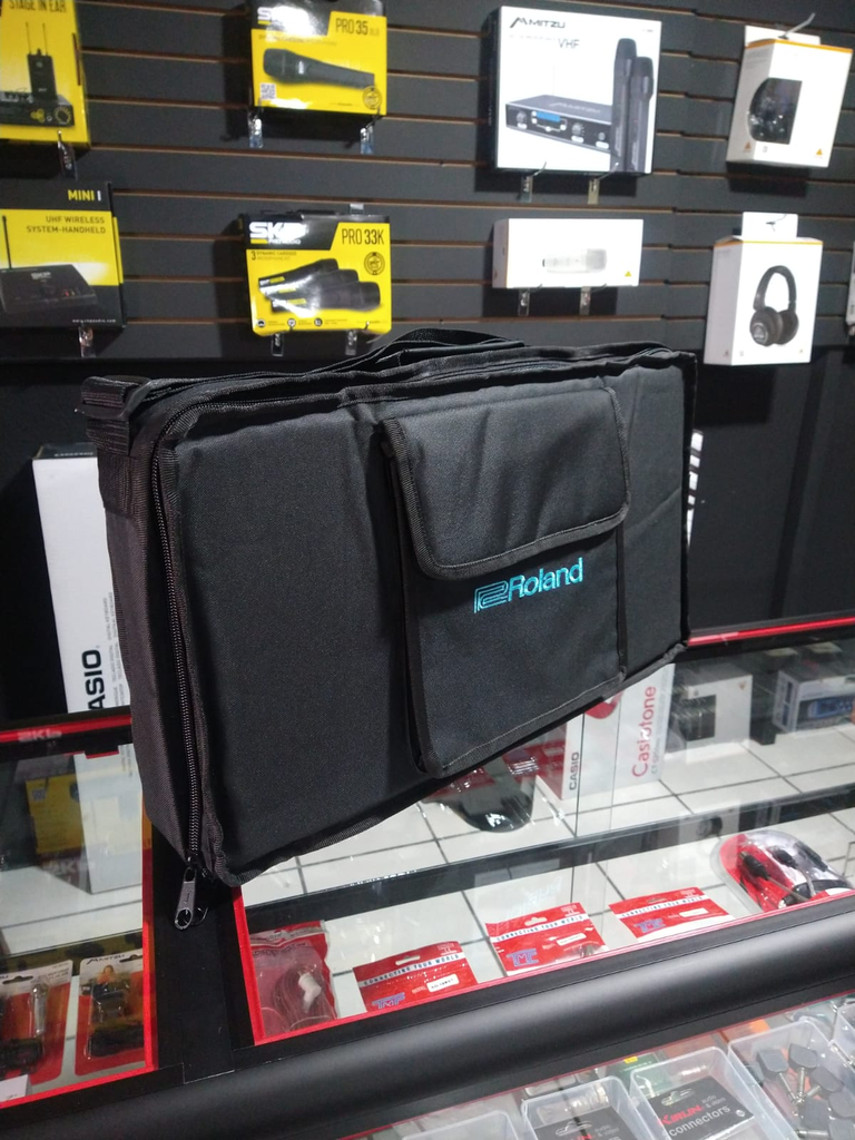 FUNDA PARA BATERIA ELECTRICA ROLAND SPD30, ENGUATADO, COLOR NEGRO