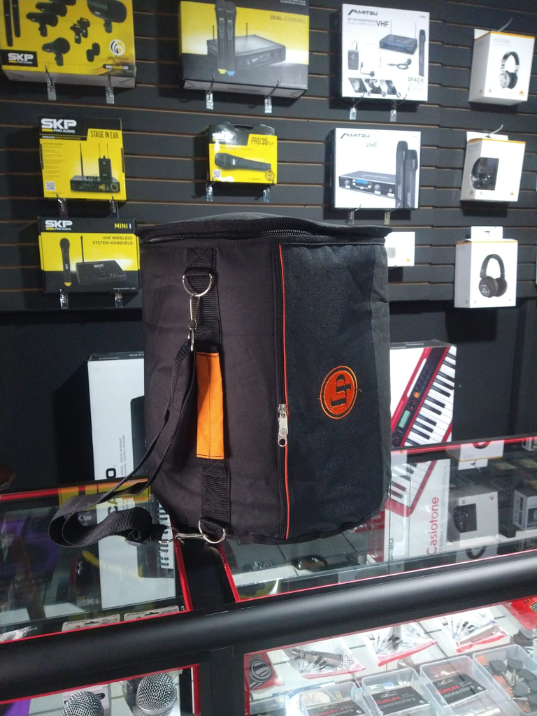 FUNDA PARA TAMBORA LP, ENGUATADO, COLOR NEGRO