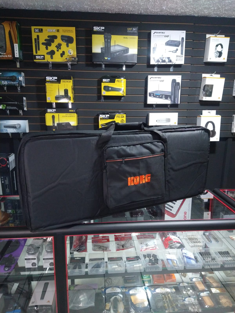 FUNDA PARA TECLADO KORG PA, ENGUATADO, COLOR NEGRO