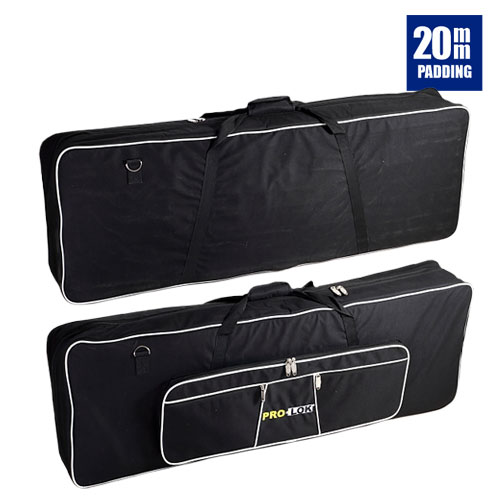 FUNDA PARA TECLADO PRO-LOK, DE 61 TECLAS, ENGUATADO, COLOR AZUL