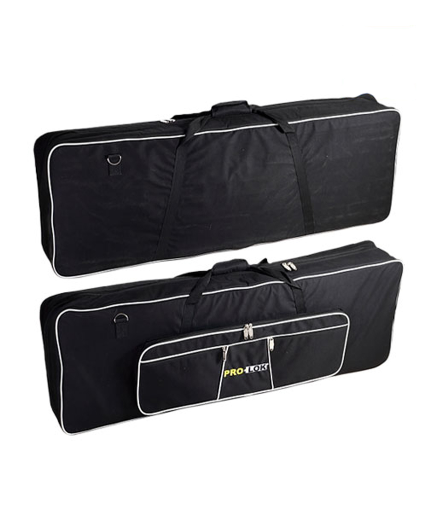 FUNDA PARA TECLADO PRO-LOK, DE 76 TECLAS, DE TELA, SEMI-ENGUATADO, COLOR NEGRO,