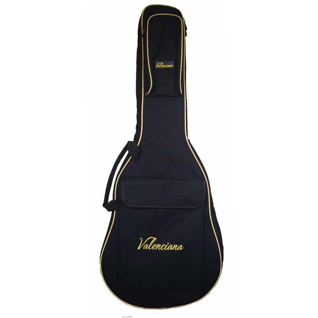 FUNDA VALENCIANA, PARA GUITARRA ACUSTICA DE 39, NEGRO