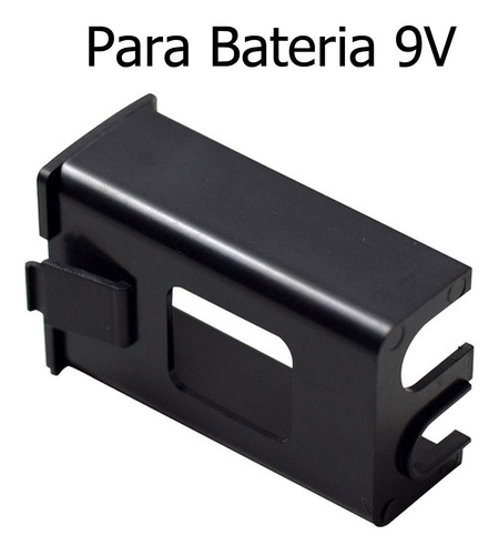GAVETA PARA BATERIA 9V HENDRIX, PARA BAJO ELECTRICO, NEGRO