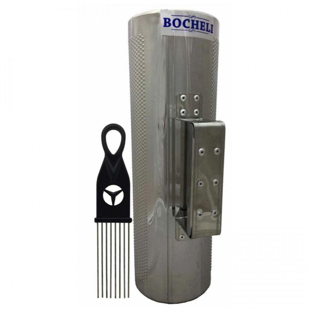 GÜIRO BOCHELI, 4 X 12 PULGADAS, CON PEINETA Y FUNDA