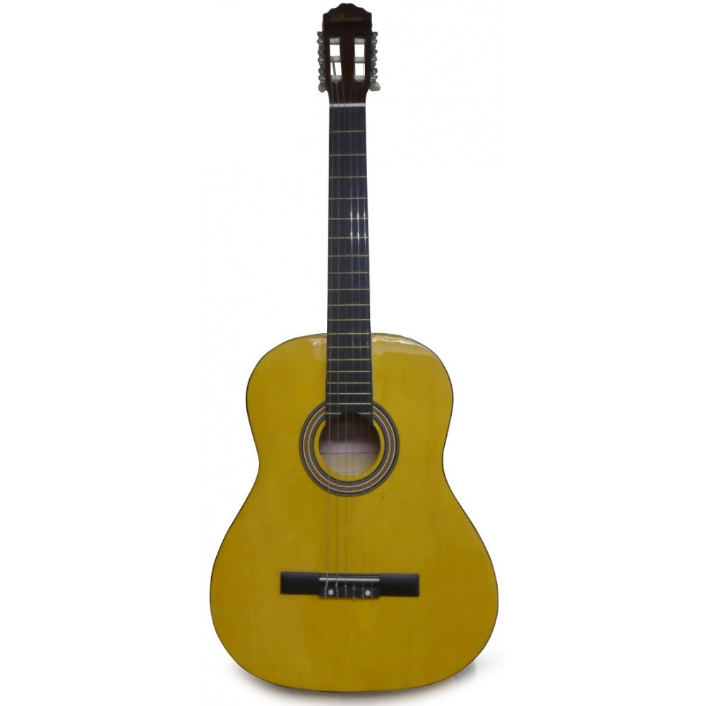GUITARRA CLASICA VALENCIANA, 39, AMARILLO, CON FUNDA