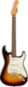 GUITARRA ELECTRICA FENDER, SERIE SQUIER , STRATOCASTER, CLASICA 60S, COLOR RAYO SOLAR FENDER, DIAPASON DE LAUREL INDIO