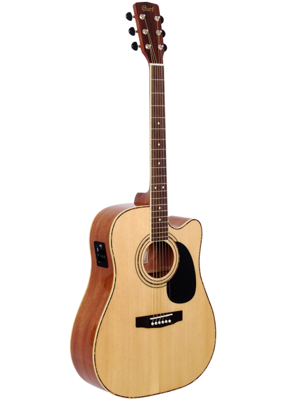 GUITARRA ELECTROACUSTICA CORT, COLOR NATURAL