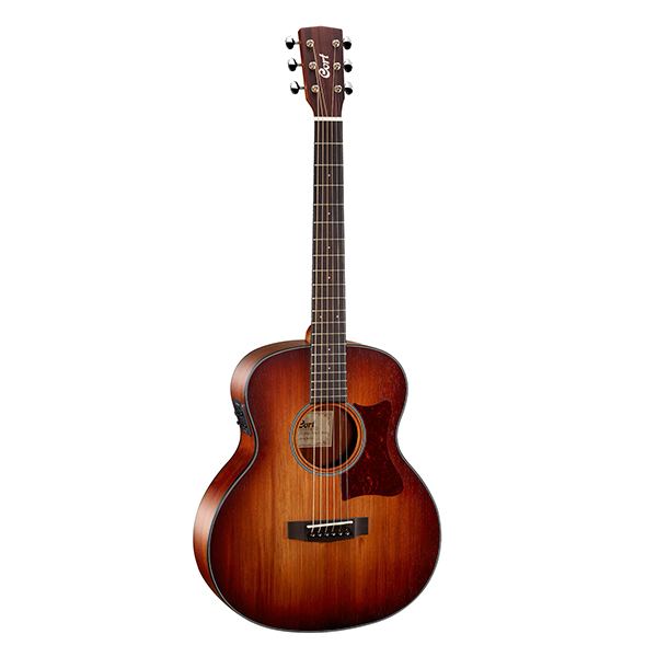 GUITARRA ELECTROACUSTICA CORT, LITTLE CJ BLACKWOOD, CON FUNDA