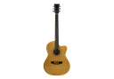 GUITARRA ELECTROACUSTICA LIVERPOOL, DE 38" CURTAWAY, COLOR AMARILLA, CON FUNDA