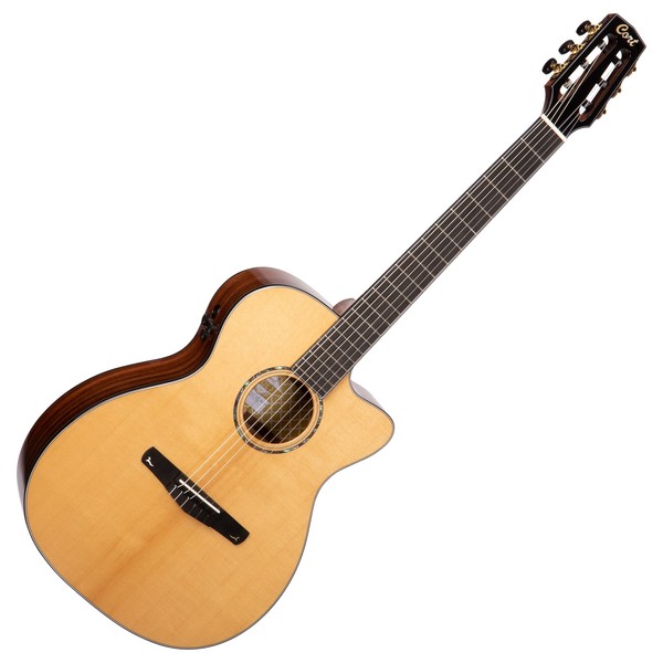 GUITARRA ELECTROCLASICA GOLD CORT, COLOR NATURAL, CON FUNDA
