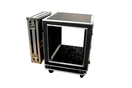 HARD CASE PRO-LOK, (BASTIDOR DE MONTAJE) CON RUEDAS, PARA RACK, 8 ESPACIOS, NEGRO