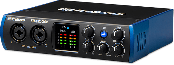 INTERFACE DE AUDIO PRESONUS, STUDIO, 2 CANALES, CONEXION USB/USB C