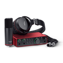 KIT DE INTERFAZ DE AUDIO FOCUSRITE, SERIE SCARLET 2i2 G4, MICROFONO CM25 MkIII, AUDIFONOS HP60 MkIII