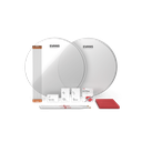 KIT EVANS, PARA REDOBLANTE, No 14, INCLUYE 1 PARCHES UV1, 1 SNARESIDE 300, 1 CHARLA, 1 PAR BAQUETAS ESPECIAL, 1 PAÑO, PODS