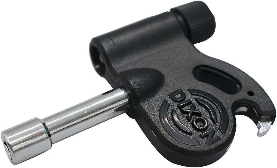 LLAVE DIXON, PARA AFINAR TAMBORES DE BATERIA, CON LINTERNA Y DESTAPADOR, NEGRO