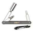 LLAVE HEXAGONAL ZILDJIAN, PARA AFINAR TAMBORES DE BATERIA, CON LOGO ZILDJIAN, CROMADO