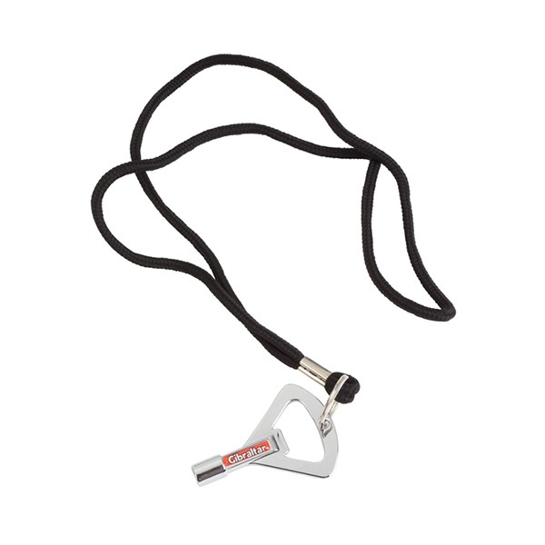 LLAVE GIBRALTAR, PARA AFINAR TAMBORES DE BATERIA, CON DESTAPADOR, CROMADO