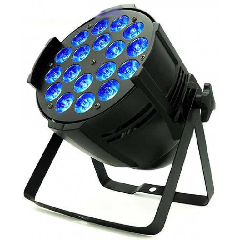 LUZ LED PAR GOLDEN CENTURY, 18 LED, 10W, RGBW, 4 COLORES EN 1