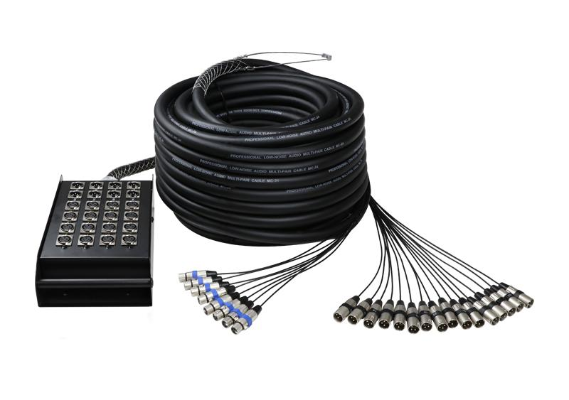 MEDUSA PARA ESCENARIO ( SNAKE ) KIRLIN, 16 ENTRADAS XLR, 8 SALIDAS XLR, 30 METROS DE LONGITUD