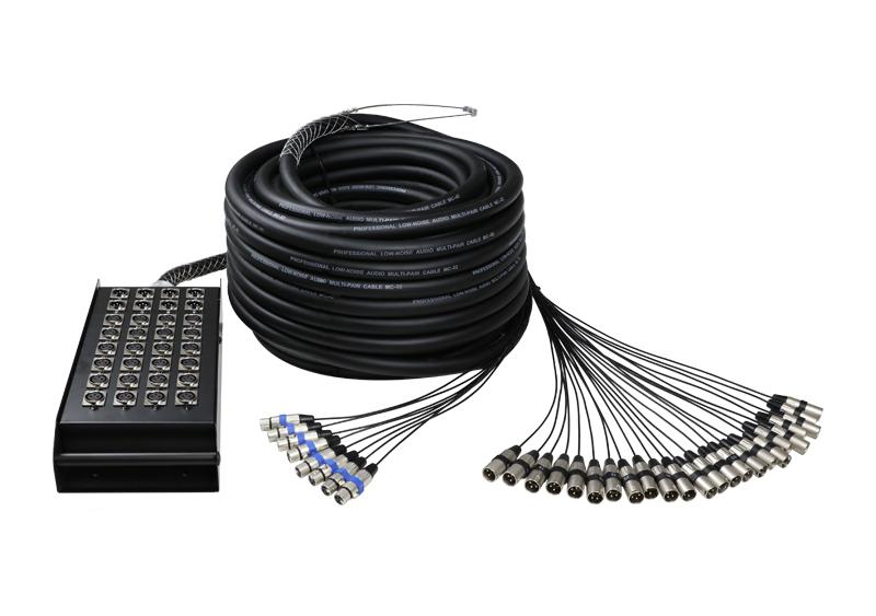 MEDUSA PARA ESCENARIO ( SNAKE ) KIRLIN, 24 ENTRADAS XLR, 8 SALIDAS XLR, 30 METROS DE LONGITUD