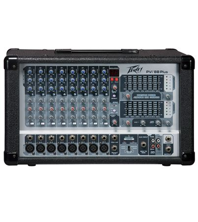 MEZCLADORA ACTIVA (CABEZAL) PEAVEY, 350 WATTS, 8 CANALES, EQ, DIGITAL FX, MP3 PVI 8B PLUS