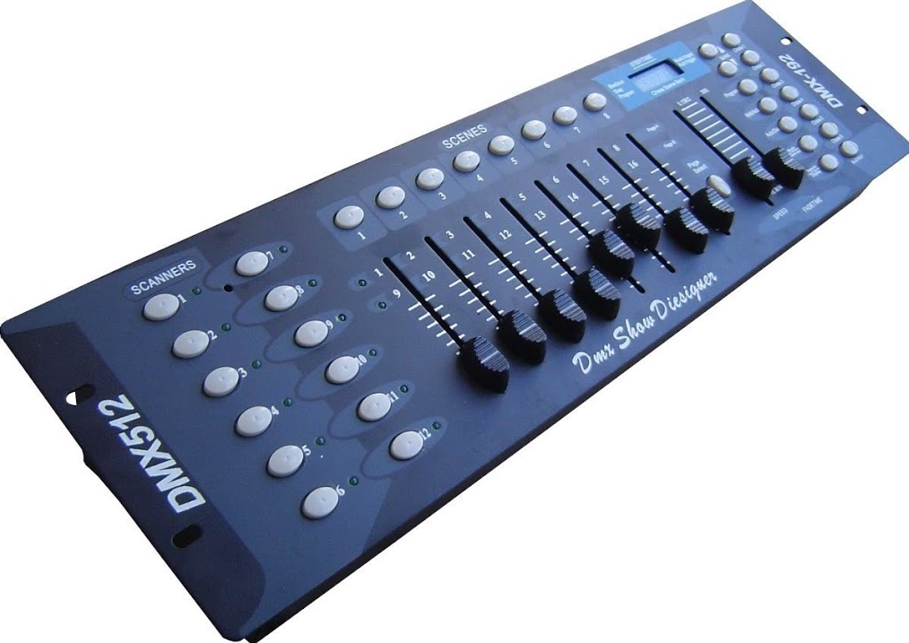 MEZCLADORA DE LUCES DMX, CONTROL DE 12 LUCES, 16 CANALES