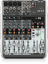 MEZCLADORA PASIVA BEHRINGER, XENYX, 12 ENTRADAS (4XLR) (2 STEREO) (RCA) 2/2 BUSES, INTERFACE