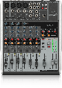MEZCLADORA PASIVA BEHRINGER, XENYX, 12 ENTRADAS (4XLR) (2 STEREO) (RCA) 2/2 BUSES, INTERFACE