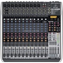 MEZCLADORA PASIVA INTERFAZ XENYX BEHRINGER, 24 ENTRADAS (10XLR) (2STEREO) 4/2 BUSES, EFECTOS KLARK TEKNIK