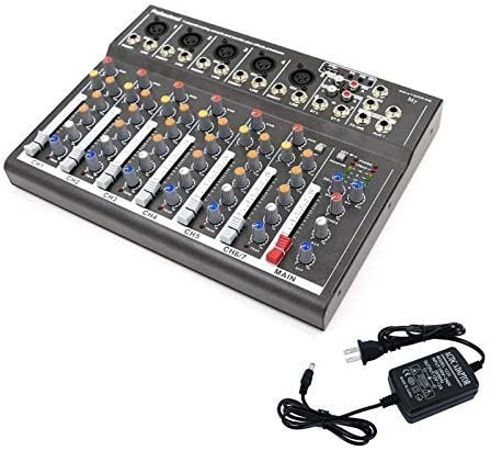 MEZCLADORA PASIVA X PRO AUDIO 7 CANALES MONO, EQ, ECHO, 1 AUX, MP3