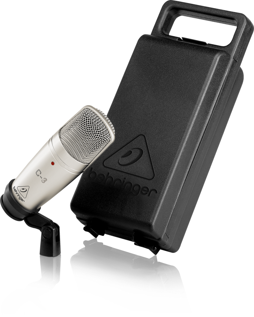 MICROFONO CONDENSADO BEHRINGER, PARA STUDIO, DOBLE DIAFRAGMA, SELECTOR DE CAPTACION