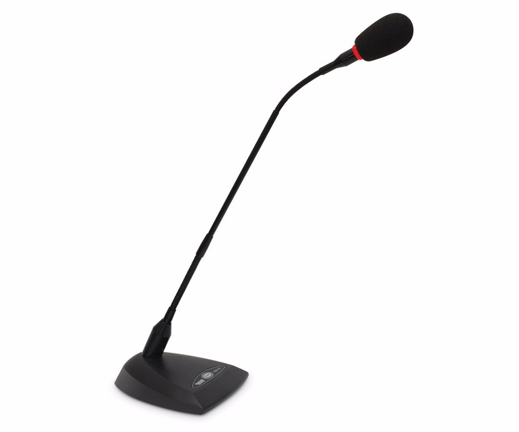 MICROFONO CONDENSADO NOVIK, CUELLO DE CISNE, NEGRO, INCLUYE BASE